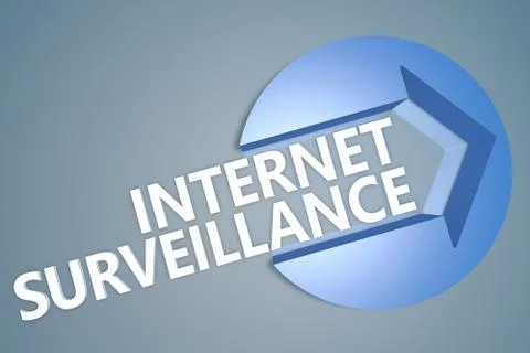 Internet surveillance Stock Illustration