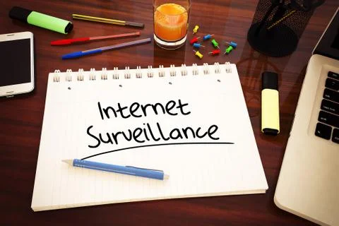 Internet Surveillance Stock Illustration