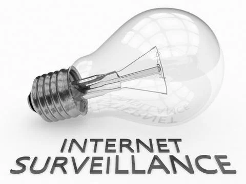 Internet Surveillance Stock Illustration