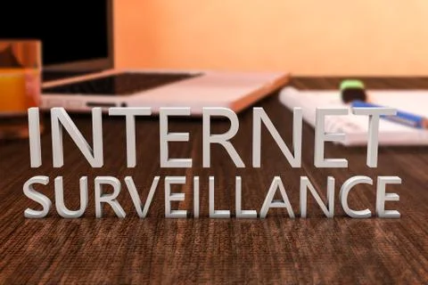 Internet Surveillance 스톡 일러스트
