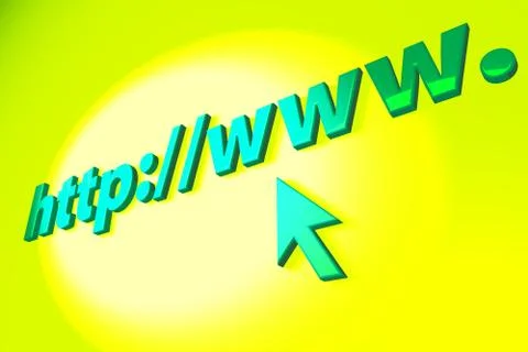 Internet symbol www Illustrazione stock