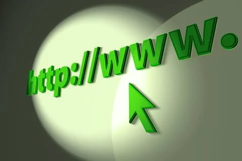 Internet symbol www 스톡 일러스트