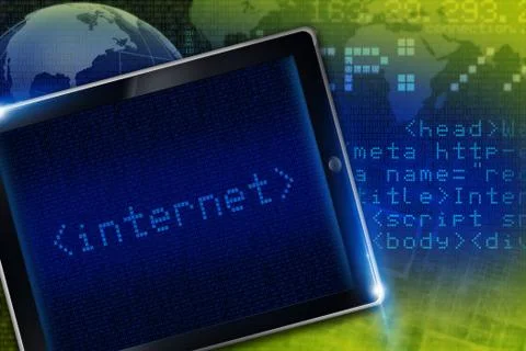 Internet technology concept illustration 스톡 일러스트