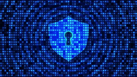 Internet technology cyber security concept abstract background Stock Footage 344095069
