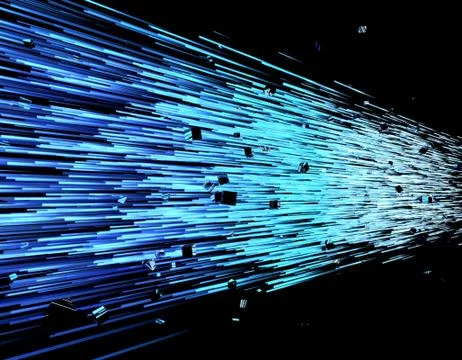 Internet technology, data transmission and storage 库存插图