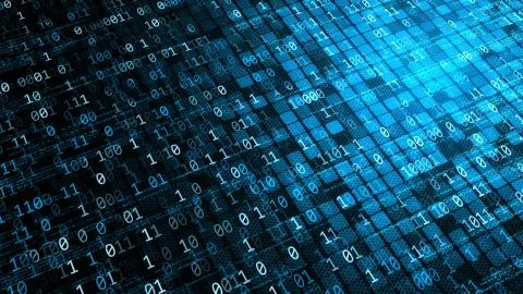 Internet technology display data flow concept Stock Illustration