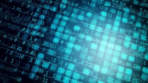 Internet technology display data flow concept Illustrazione stock