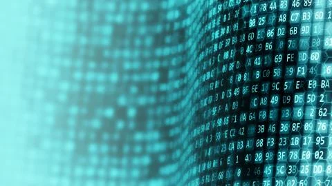 Internet technology display data flow concept Stock Illustration