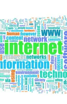 Internet technology Illustrazione stock