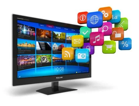 Internet television concept Stock Illustration