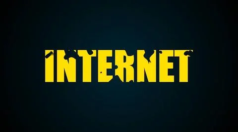 Internet text. Abstract background. Digital 3d rendering. Internet text. A... Foto stock