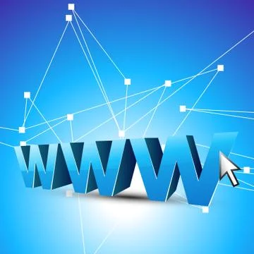 Internet theme background Stock Illustration
