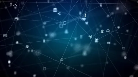 Internet of things, 4K tech animation Stock Footage 90233700