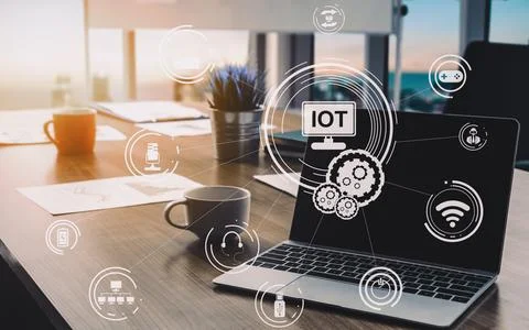 Internet of Things and Communication Technology uds Stock Photos