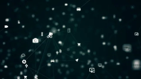 Internet of things, background from the connected things Video stock 119928527