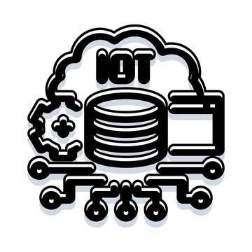 Internet of things cloud computing big data concept イラスト素材