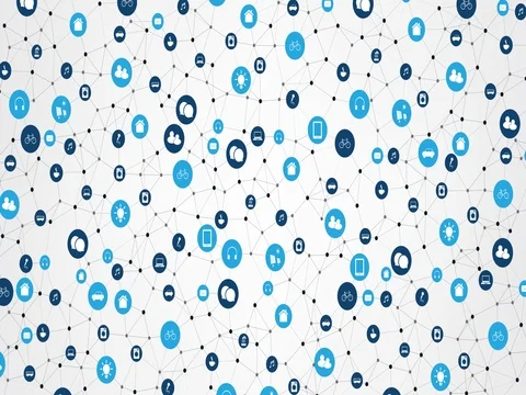 Internet of Things, Cloud Computing, Modern Digital Technology Concept Animation Video stock 76839333