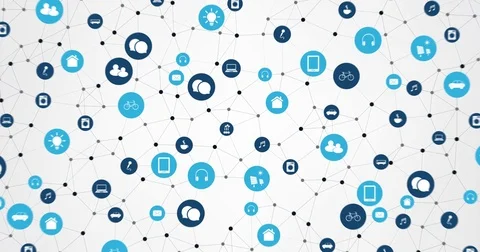 Internet of Things, Cloud Computing, Modern Digital Technology Concept Animation Video stock 76960970
