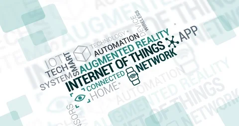 Internet of things cloud tag Stock Footage 99868587