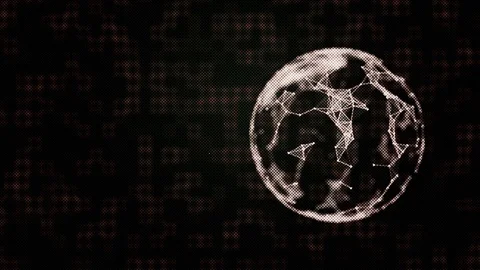 Internet of Things concept. Connected network of nodes around planet Earth Stock Footage 121935808