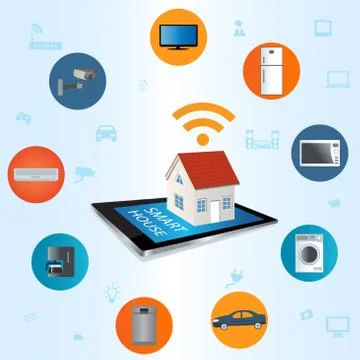 Internet of things concept Stock Illustration