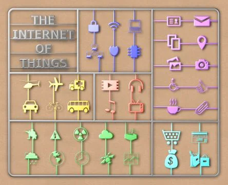 Internet of things concept illustration DIY frame Stock Illustration