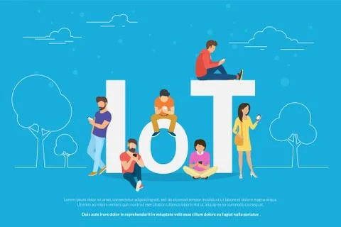 Internet of things concept illustration Stock-Illustration