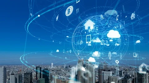 Internet of Things concept. IoT. ICT. Stock Footage 101820316