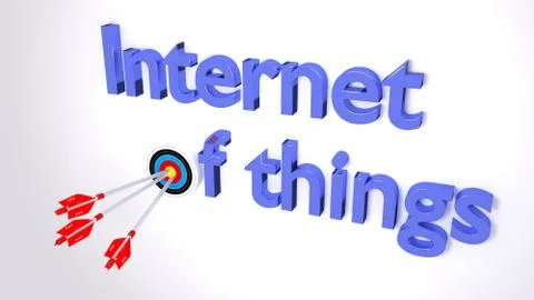 The internet of things cybersecurity concept Stock Illustration