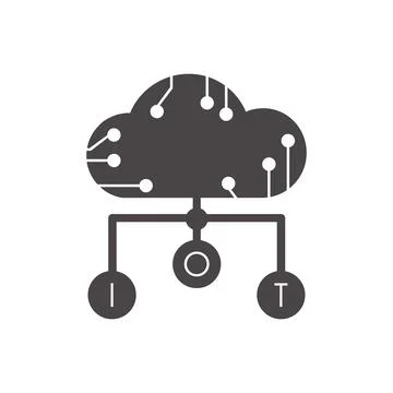 Internet of things emblem. IoT concept. Vector illustration. Stock Illustration