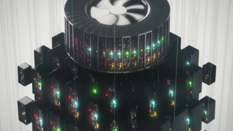 Internet of Things - Enterprise Powerful Cloud Computer technology Stock Footage 254181649