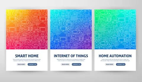 Internet of Things Flyer Concepts Stock Illustration