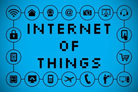 Internet of things graphics 스톡 일러스트