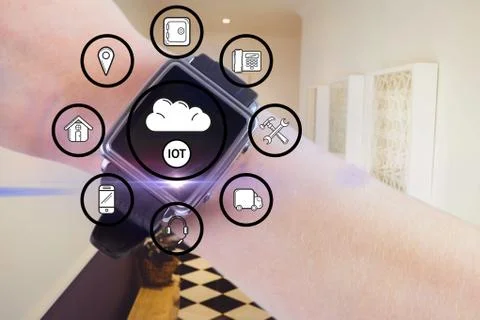 Internet of things graphics Foto stock