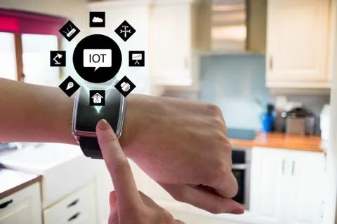 Internet of things graphics Foto stock