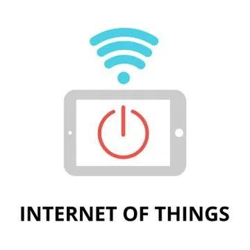 Internet of things icon, for graphic and web design Illustrazione stock
