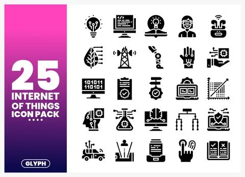 Internet of Things Icons Stock Illustration