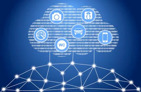 The internet of things Stock Illustration