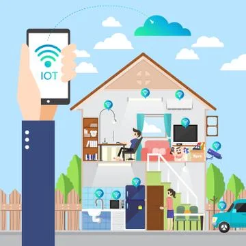 Internet of things Illustrazione stock
