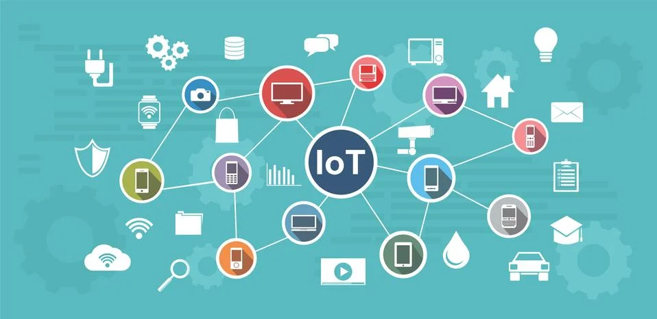 Internet of Things. IoT abstract concept. Stock Illustration