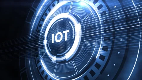 Internet of things - IOT concept. Businessman offer IOT products and solution Видео 140106757