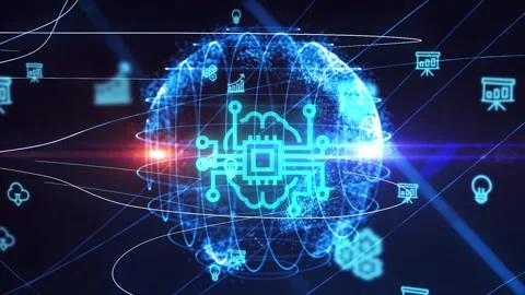 Internet of things - IOT concept. Businessman offer IOT products and solution Vídeo Stock 147542110
