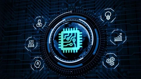 Internet of things - IOT concept. Businessman offer IOT products and solution Stock Footage 150270859