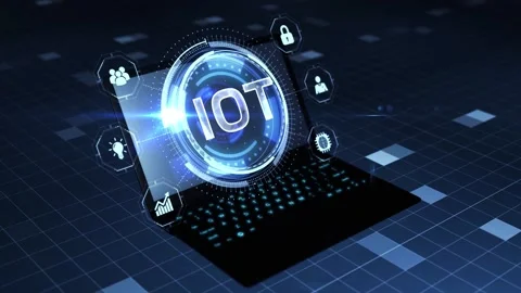 Internet of things - IOT concept. Businessman offer IOT products and solution Stock Footage 152578839