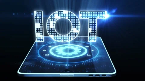 Internet of things - IOT concept. Businessman offer IOT products and solution Stock Footage 152578948
