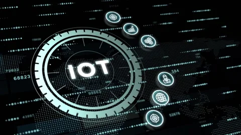 Internet of things - IOT concept. Businessman offer IOT products and solution Stock Footage 154100044