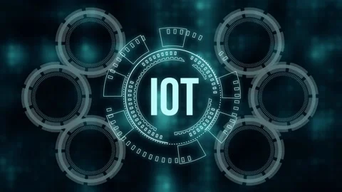 Internet of things - IOT concept. Businessman offer IOT products and solution Stock Footage 158136223