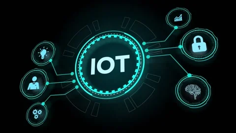 Internet of things - IOT concept. Businessman offer IOT products and solution Stock Footage 160289056
