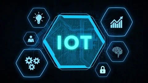 Internet of things - IOT concept. Businessman offer IOT products and solution Stock Footage 162409568