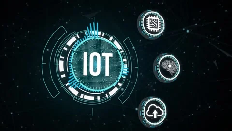 Internet of things - IOT concept. Businessman offer IOT products and solution Stock Footage 164515828